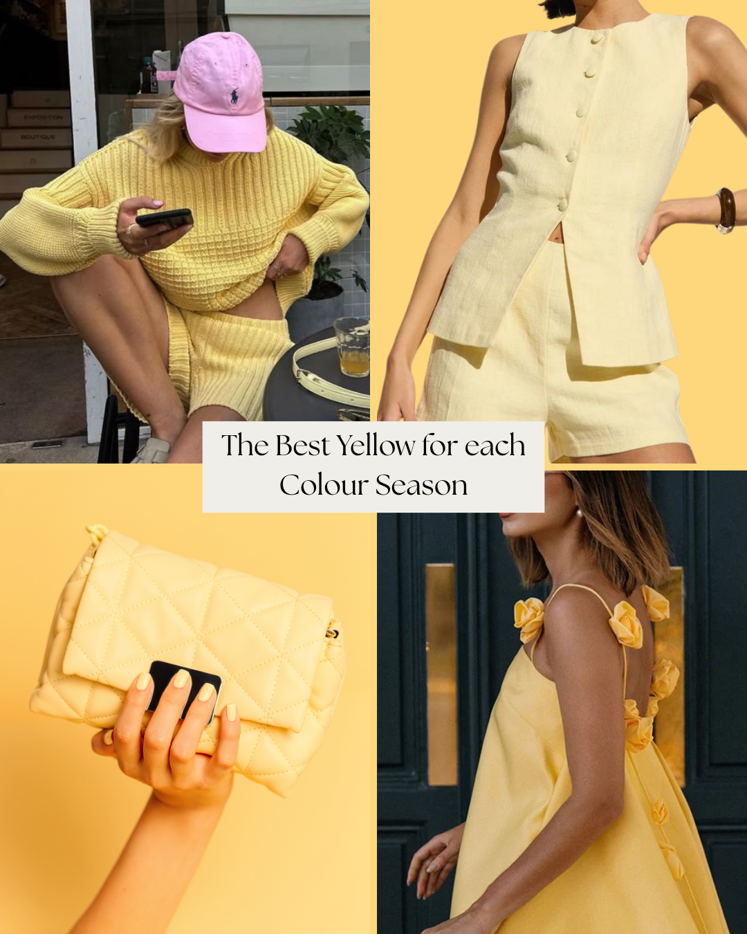 The Best Yellow for Each Colour Season